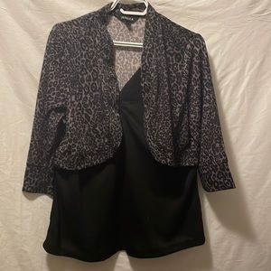 two in one tank top, and cover up / three-quarter length sleeve